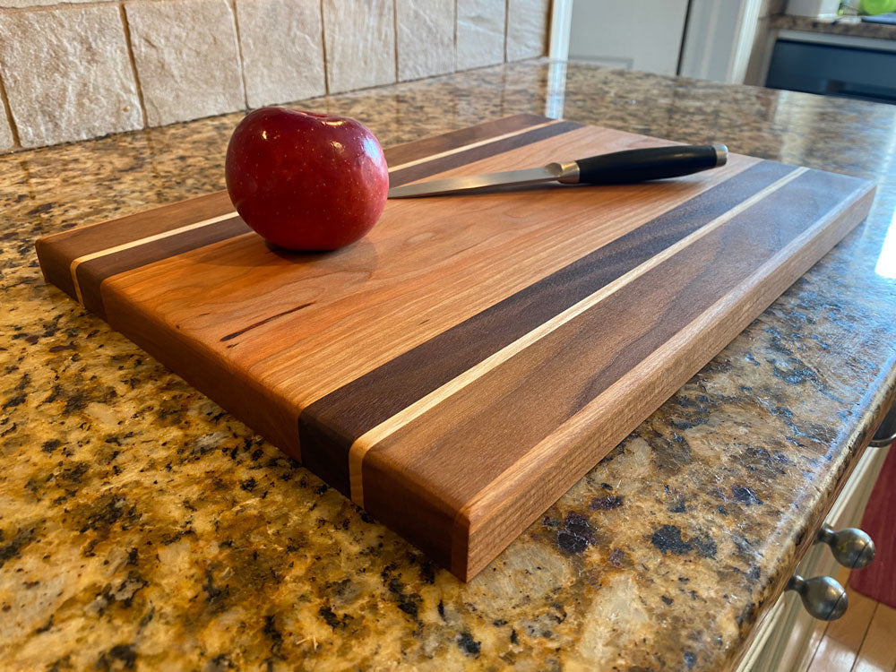 Large black cherry cutting board